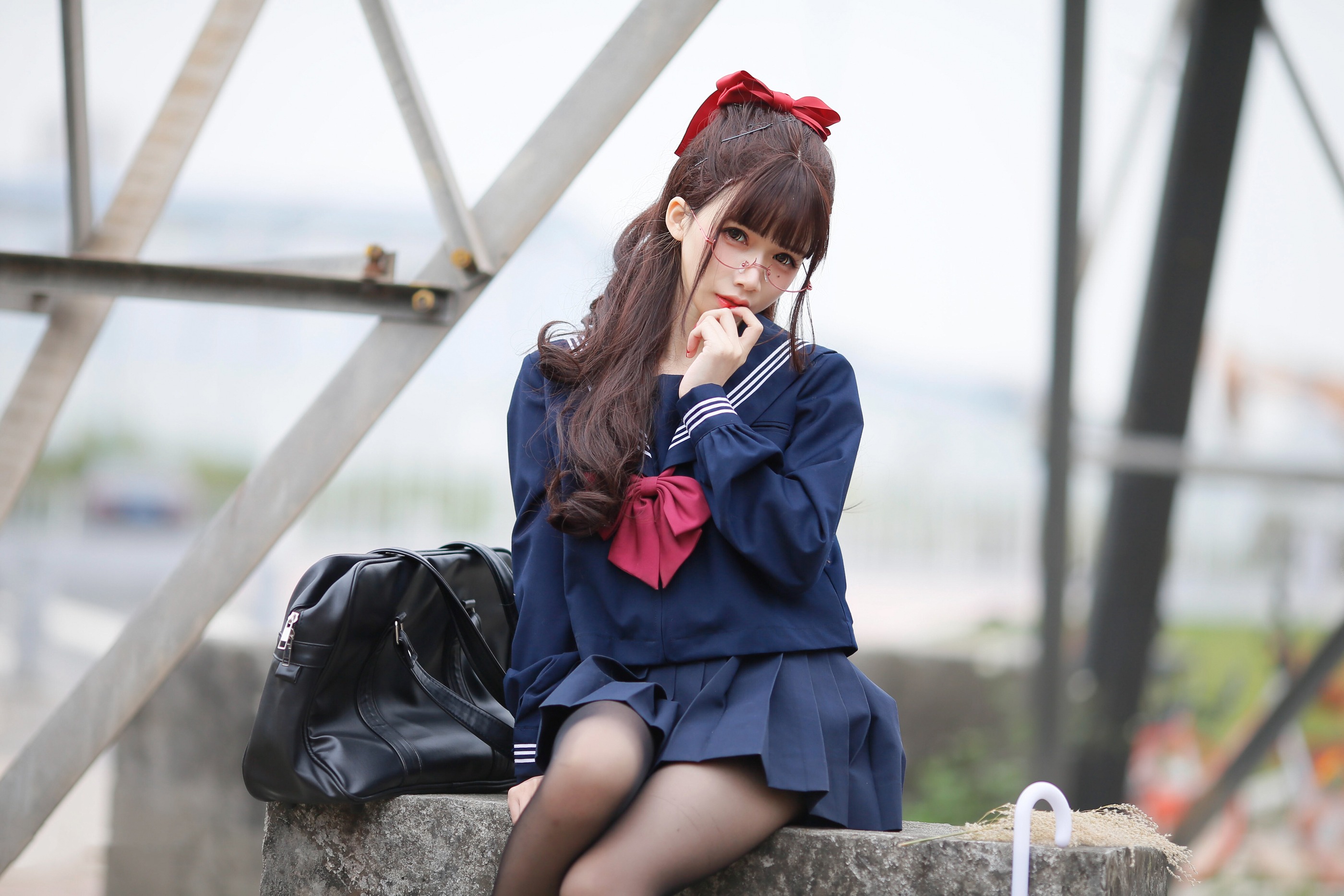 图片[1]-风之领域 – NO.215 JK制服少女 [44P]-XikXak